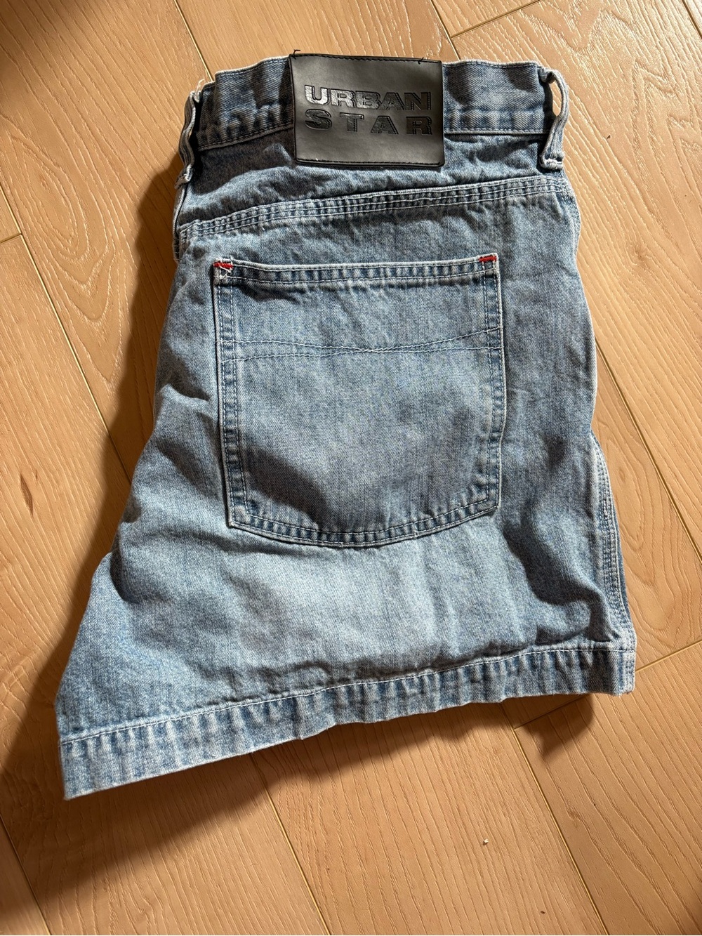 Vintage Urban Star Light Wash Denim Shorts